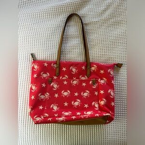 Sonoma Crab Patterned Tote Bag